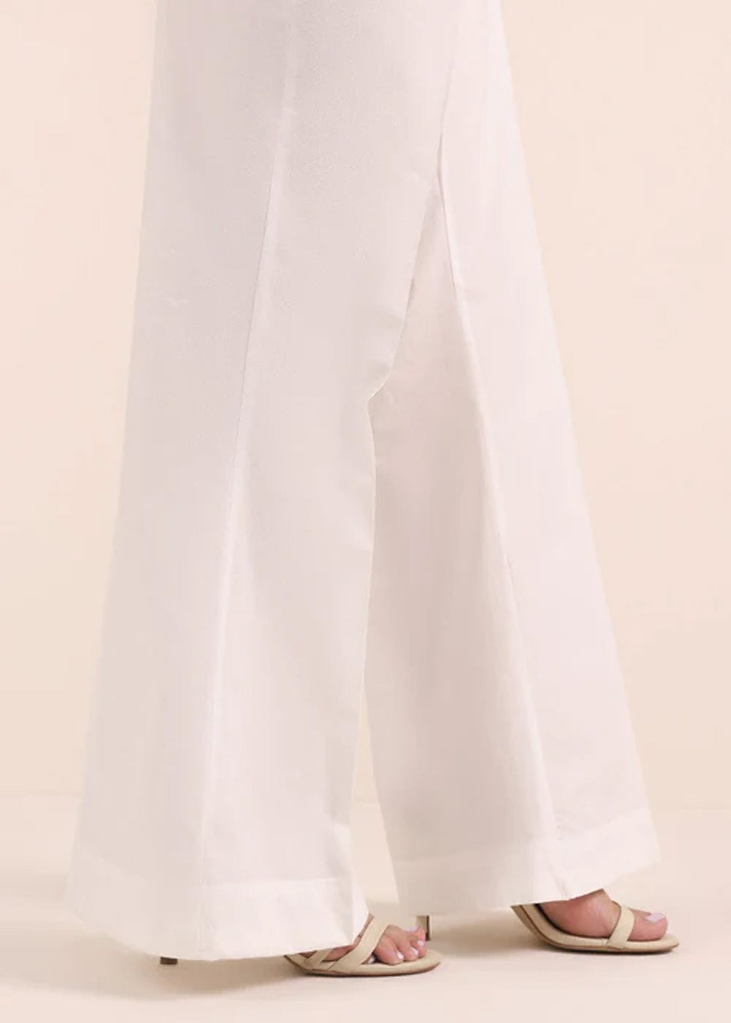White Bell Bottom NON SEE-TRH. PC