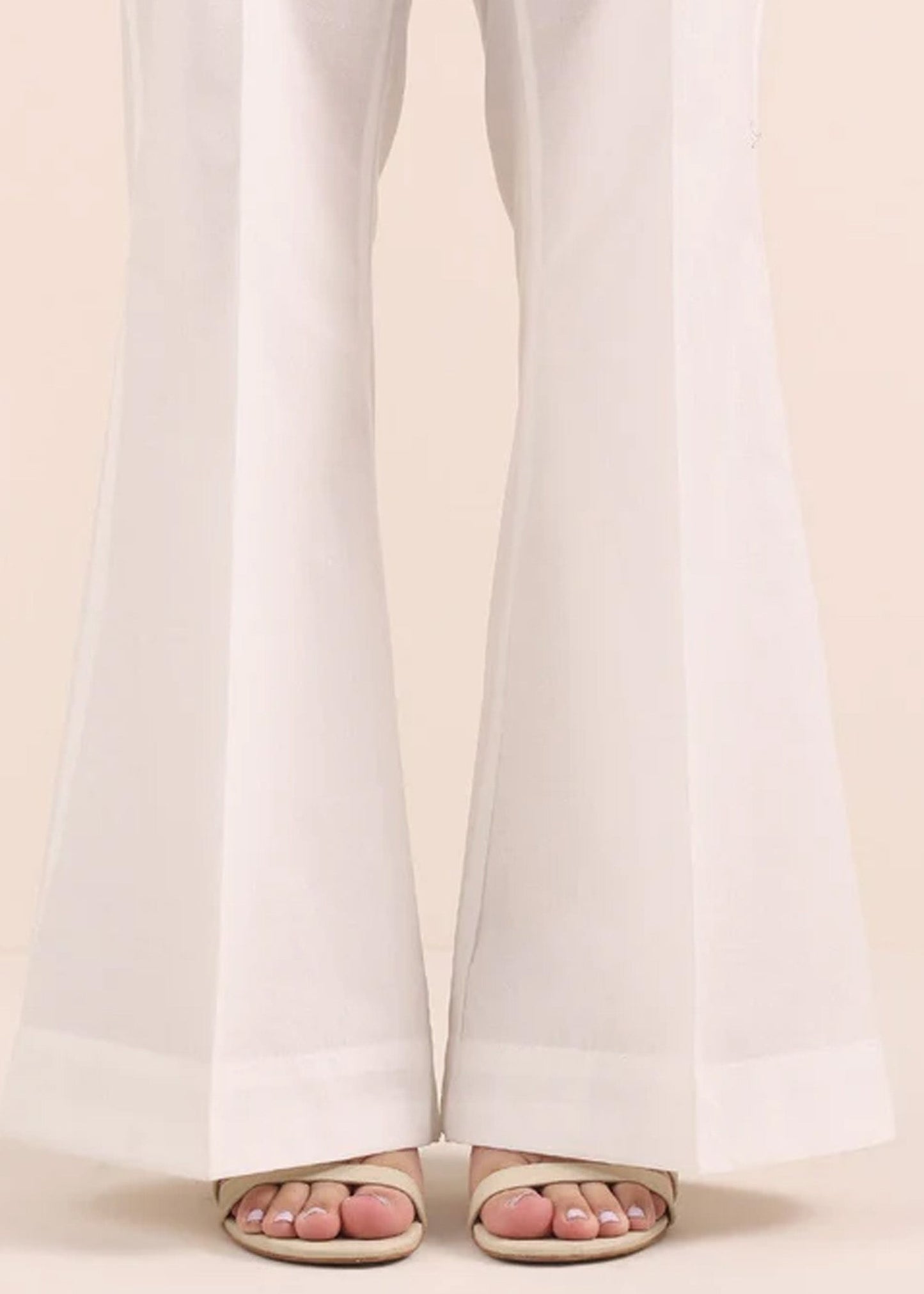 White Bell Bottom NON SEE-TRH. PC