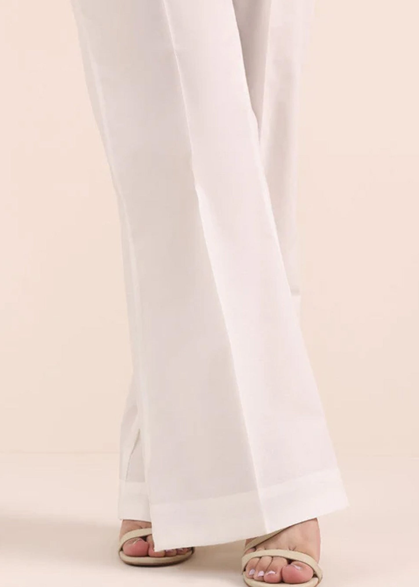 White Bell Bottom NON SEE-TRH. PC