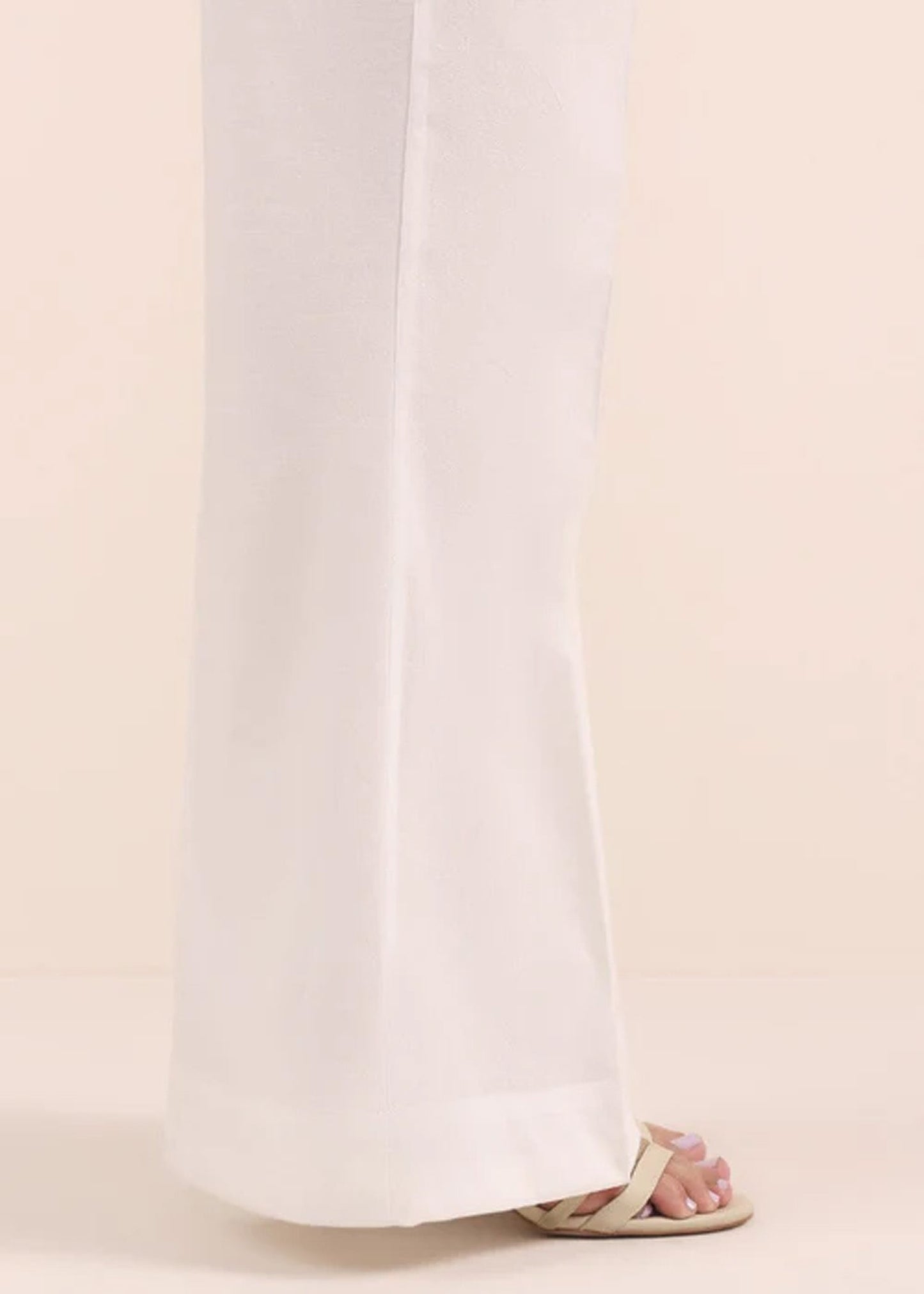 White Bell Bottom NON SEE-TRH. PC